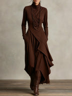 Hattie | Elegant High Neck Maxi Dress