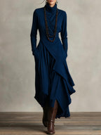 Hattie | Elegant High Neck Maxi Dress