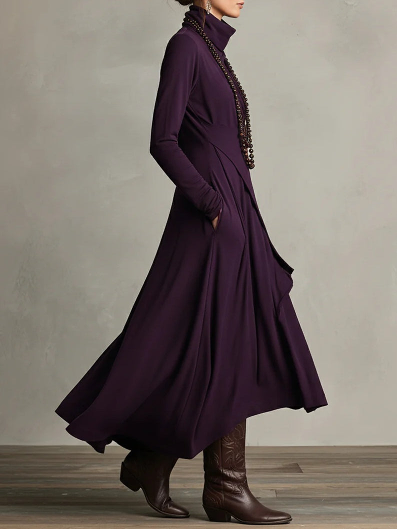Hattie | Elegant High Neck Maxi Dress