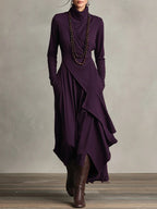 Hattie | Elegant High Neck Maxi Dress