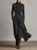 Hattie | Elegant High Neck Maxi Dress