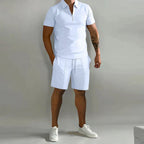 Caspher | Stylish Polo and Shorts Two-Piece Set