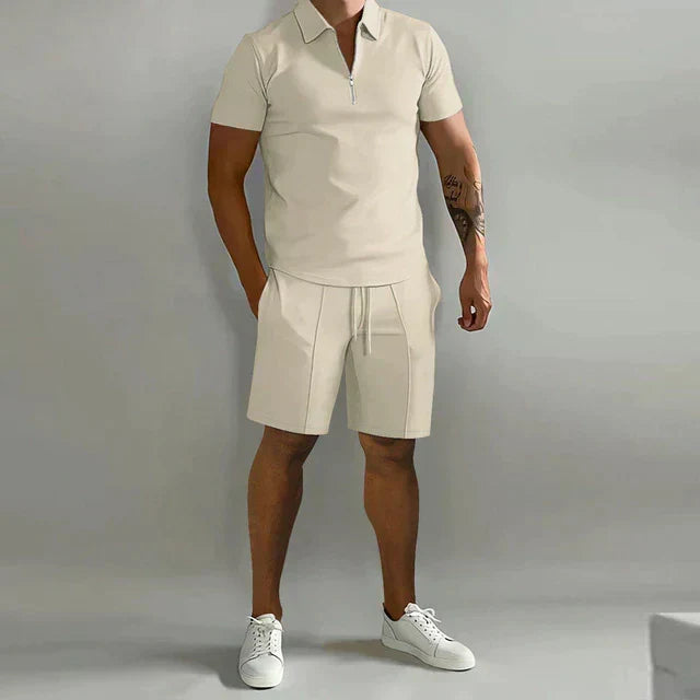 Caspher | Stylish Polo and Shorts Two-Piece Set