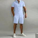 Caspher | Stylish Polo and Shorts Two-Piece Set