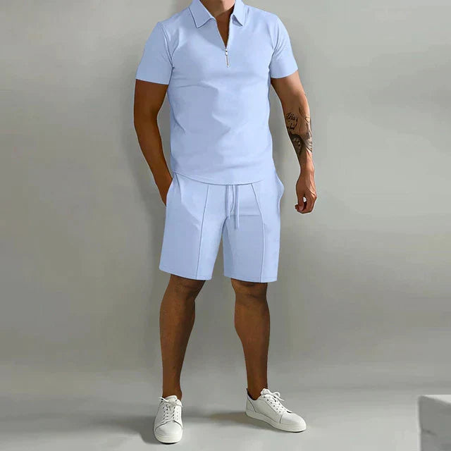 Caspher | Stylish Polo and Shorts Two-Piece Set