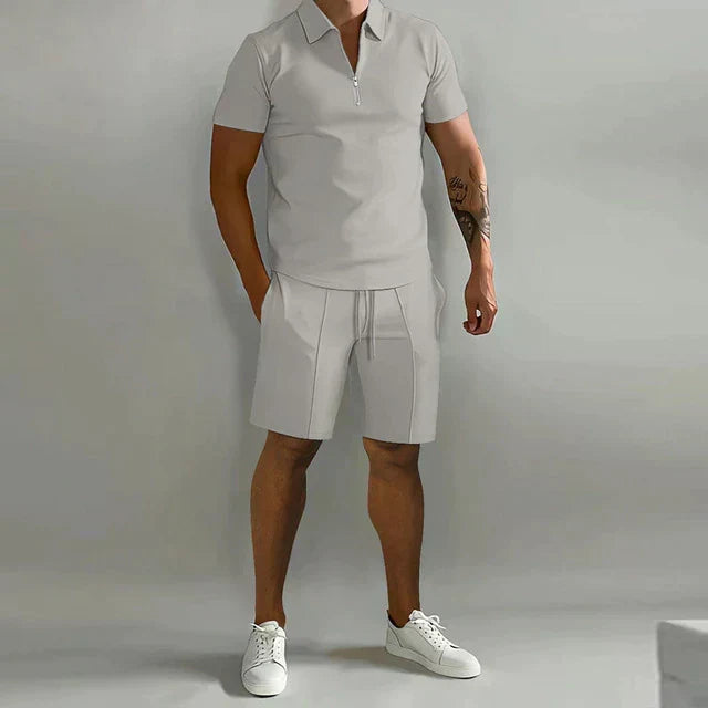 Caspher | Stylish Polo and Shorts Two-Piece Set