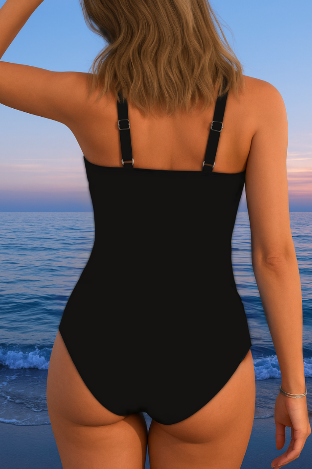 Evangeline | Elegant swimsuit with colorful print
