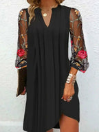 Camille | Elegant Floral Sleeve Dress