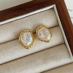 Marlowe | Irregular Design Stud Pearl Earrings