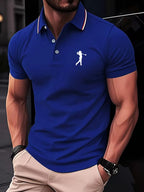 Laurence | Casual Short-Sleeve Golf Printed Shirt