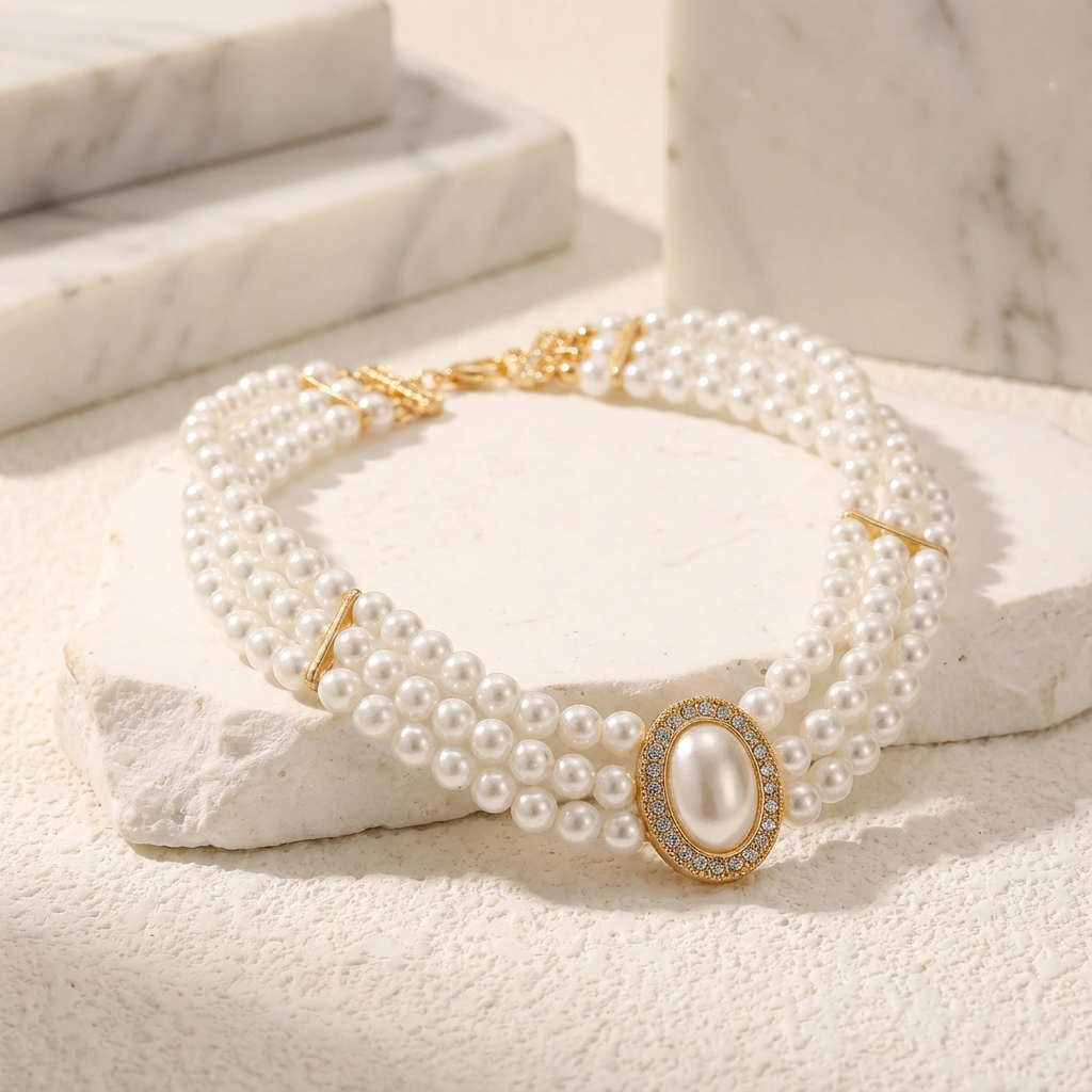 Quinn | Turquoise Triple Choker Necklace