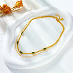 Willow | Double-Layer Gem Necklace