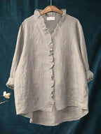 Felicia | Casual Ruffle V-Neck Blouse