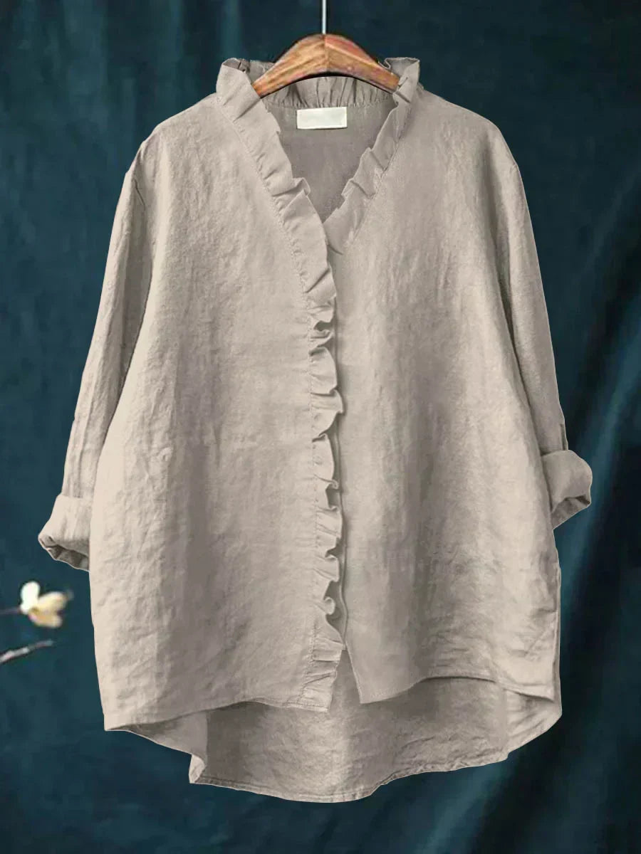Felicia | Casual Ruffle V-Neck Blouse