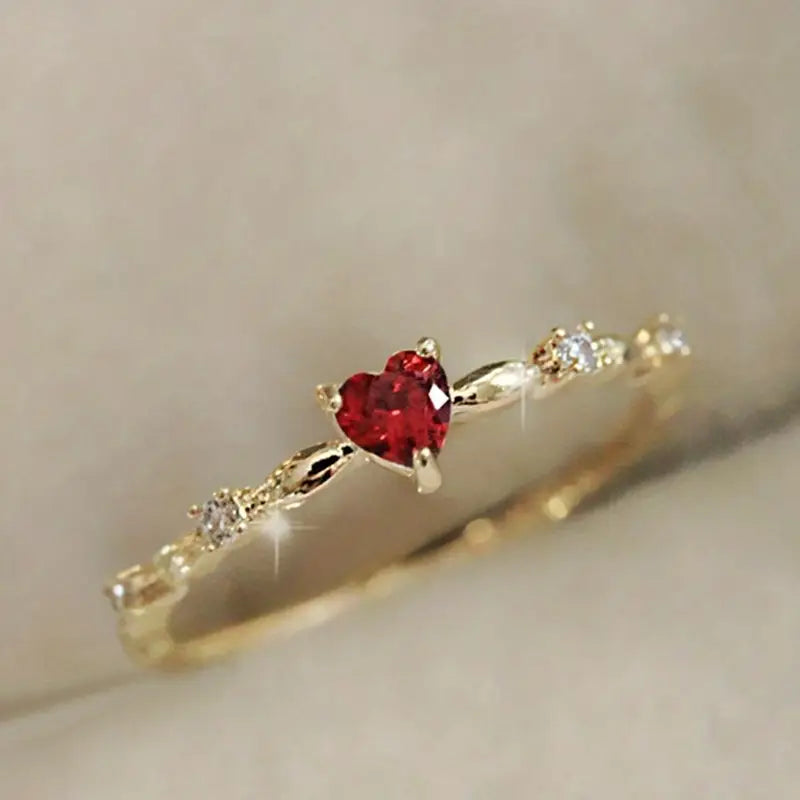 Rosanna | Ruby Heart Ring