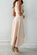 Ursula | Elegant Sleeveless Wrap Maxi Dress
