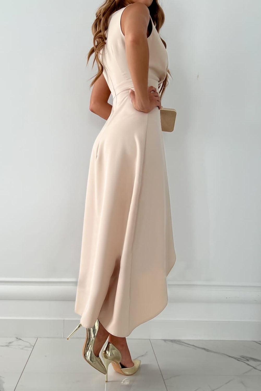 Ursula | Elegant Sleeveless Wrap Maxi Dress