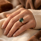 Georgina | Emerald Solitaire Ring