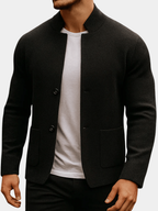 Frederick | Classic Textured Pocket Cardigan
