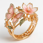 Natural Holy Butterfly Zirconia Ring