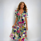 Camila | V-Neck Short Sleeve Summer Dress