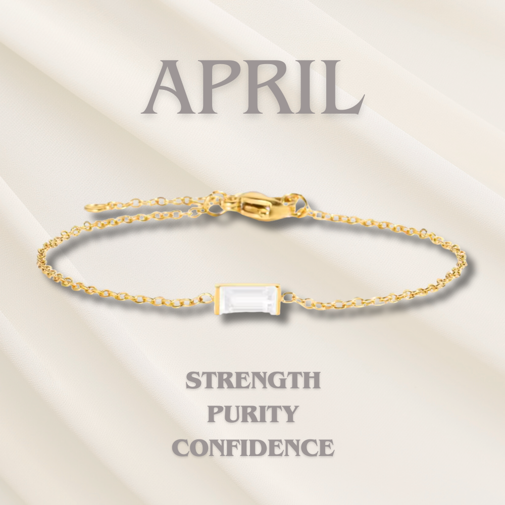 Elodie | Birthstone Heart Bracelet