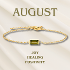 Halle | Heartline Birthstone Bracelet