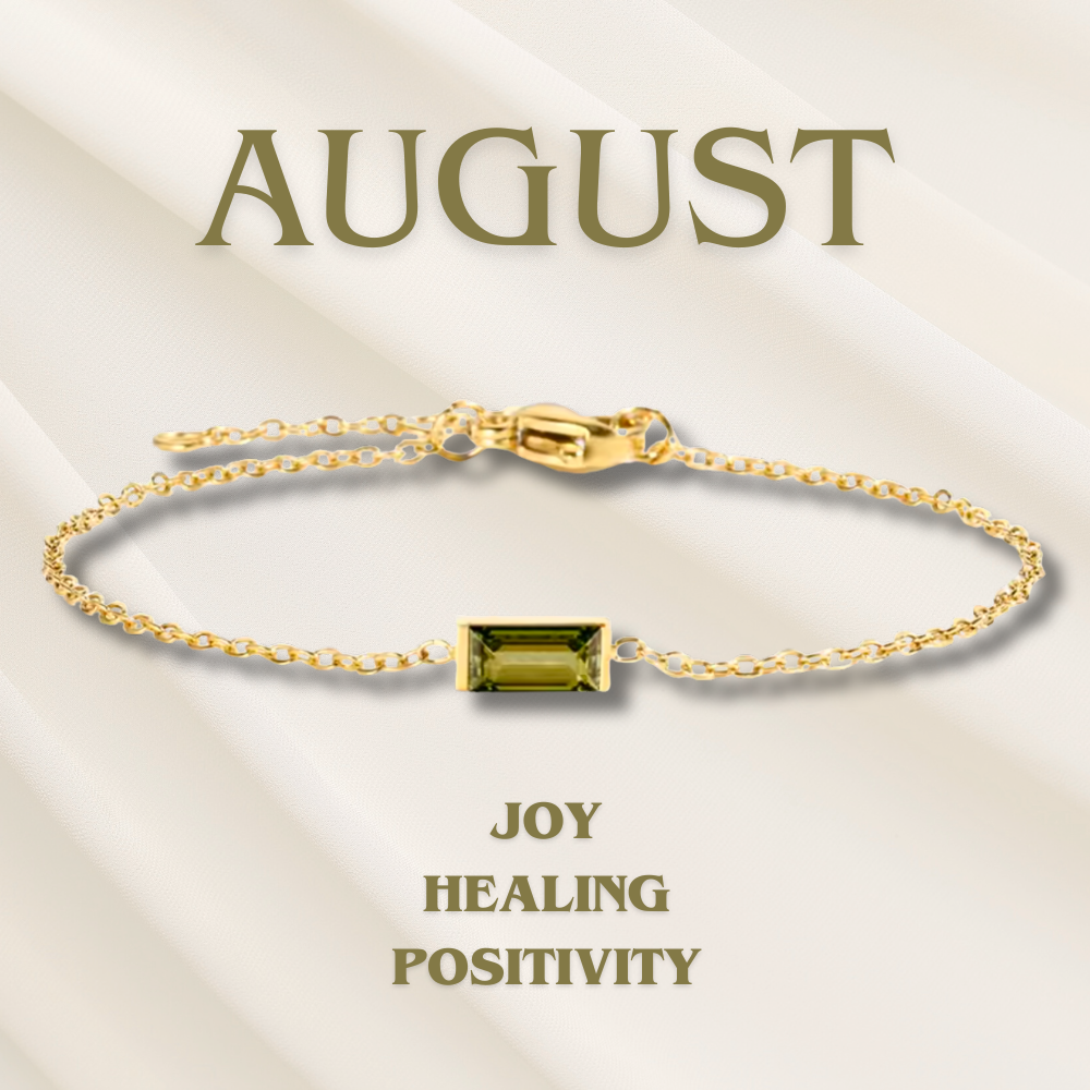 Halle | Heartline Birthstone Bracelet