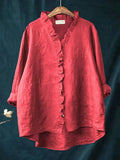 Felicia | Casual Ruffle V-Neck Blouse
