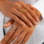 Tegan | Asymmetric Wave Ring