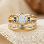 Primrose | Stacked Bezel Ring Set