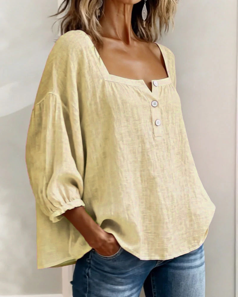 Orlinda | Stylish Relaxed Puff Sleeve Blouse
