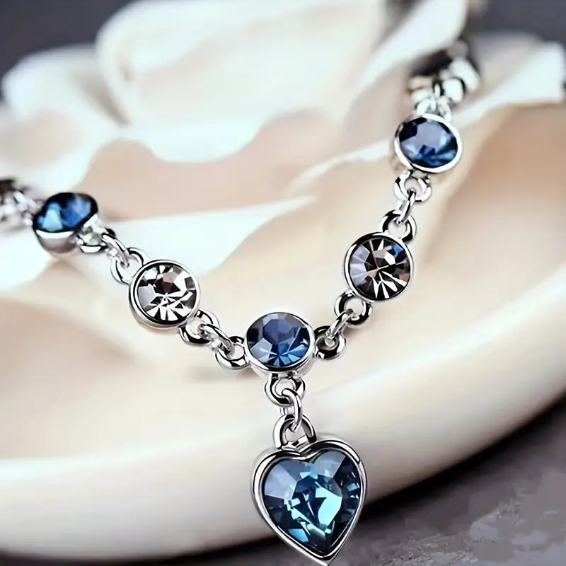 Ocean Heart Glow Armband | White Gold