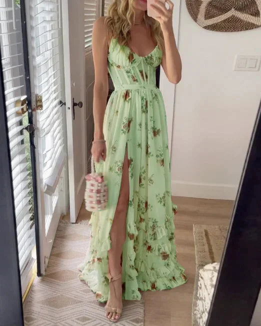 Sonya | Timeless Sleeveless Slit Midi Dress