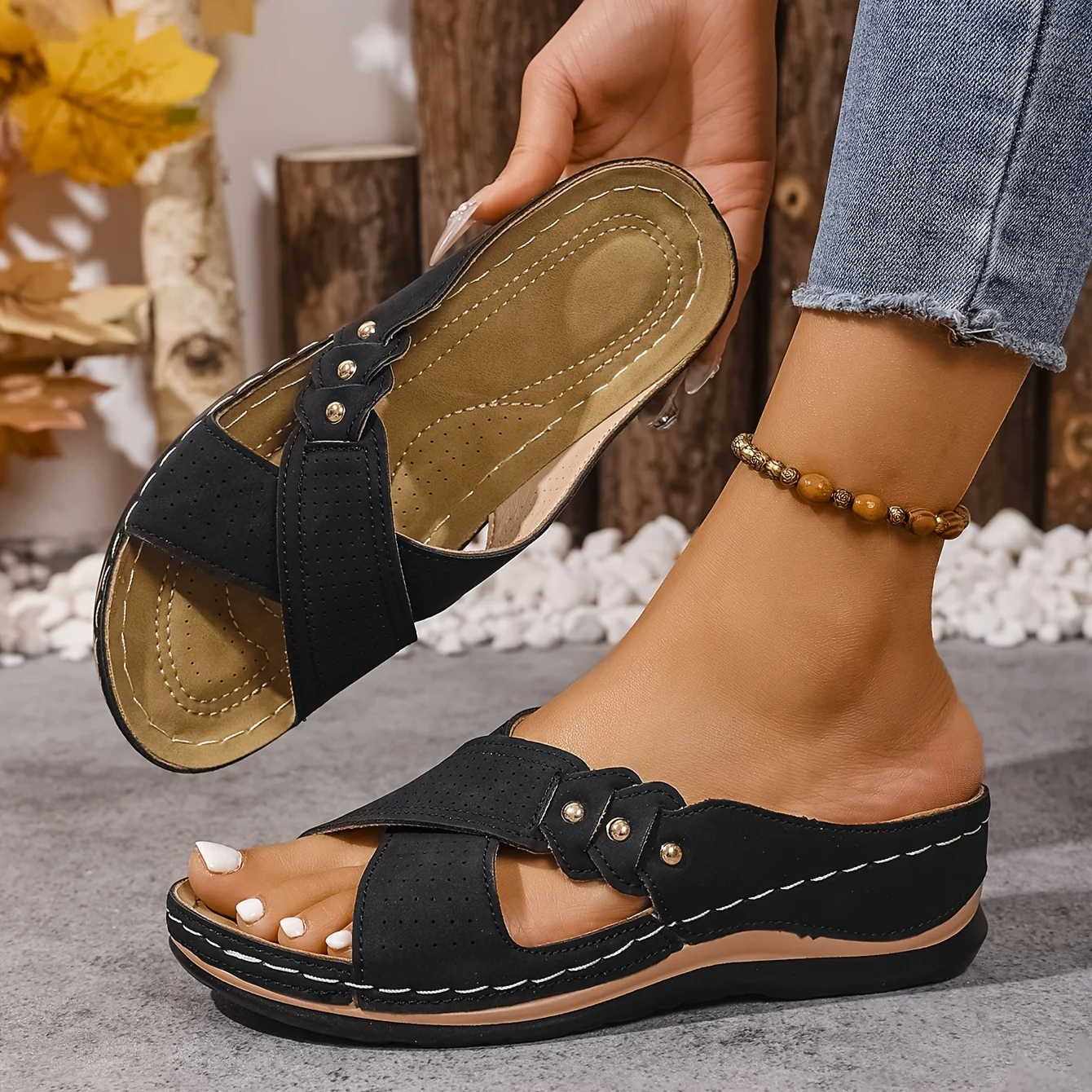 Ezera | Stylish Orthopedic Wedge Sandals