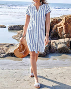 Rebecca | Elegant Striped Dress