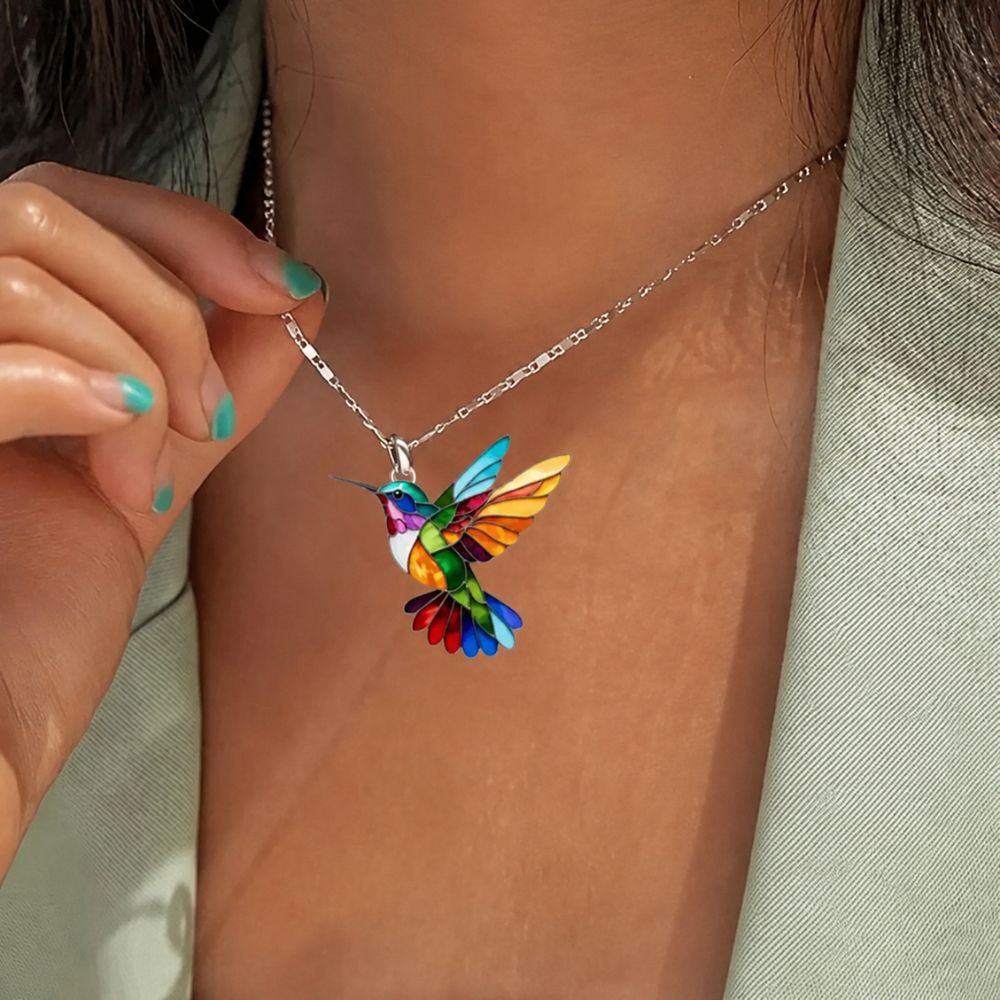 Sylvie | Hummingbird Pendant Necklace
