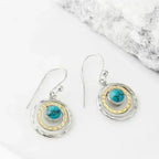 Iris | Turquoise Saturn Earrings