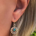 Iris | Turquoise Saturn Earrings