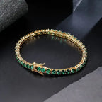 Aliona | Emerald Gold Bracelet