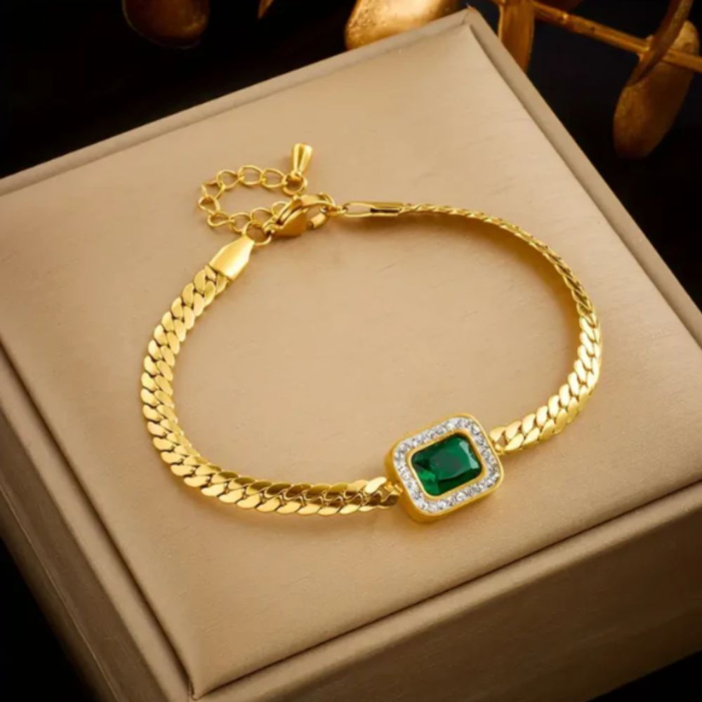 Orielle | Green Crystal Bracelet