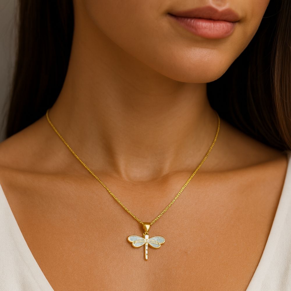 Libellule | Opal Dragonfly Necklace