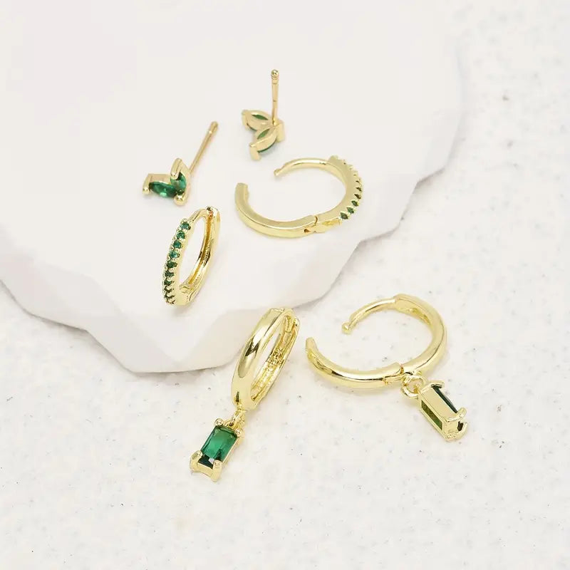 Fiorenza Viridelle Earring Set | Gold