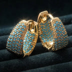 Maree | Turquoise Gold Hoops
