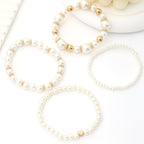 Bess | Elegant Pearl Bracelet Set