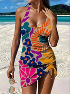 Cassandra | Floral Graphic Tankini with Shorts