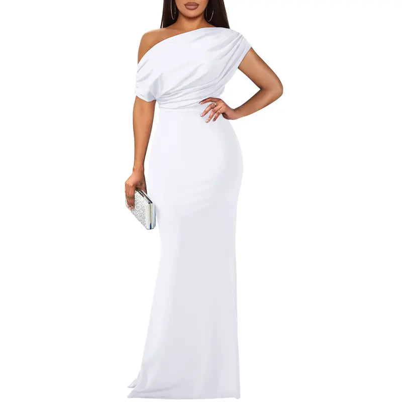 Felicity | Elegant Off-Shoulder Evening Dress