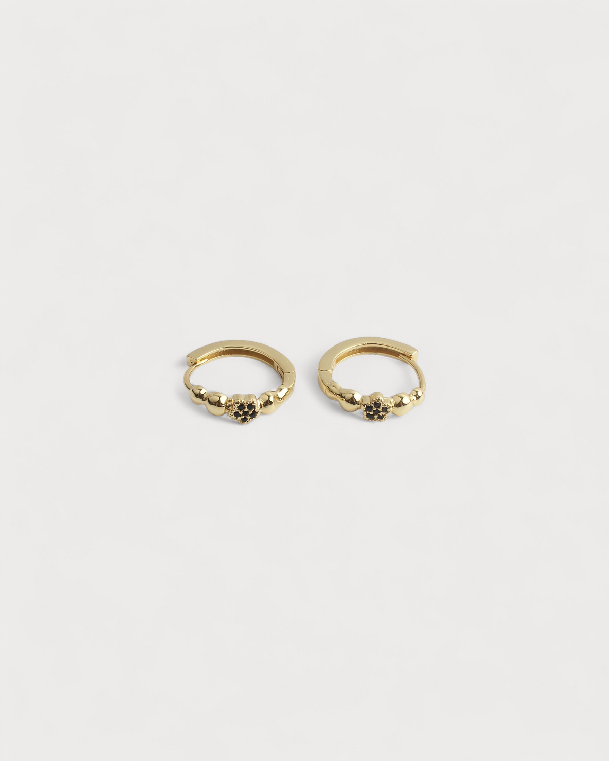 Round Flower | Earrings | Plated