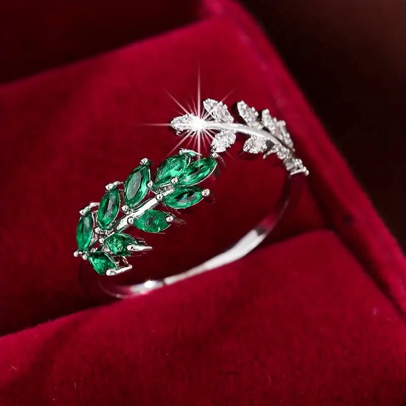 Maple | Green Leaf Ring