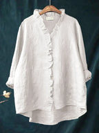 Felicia | Casual Ruffle V-Neck Blouse